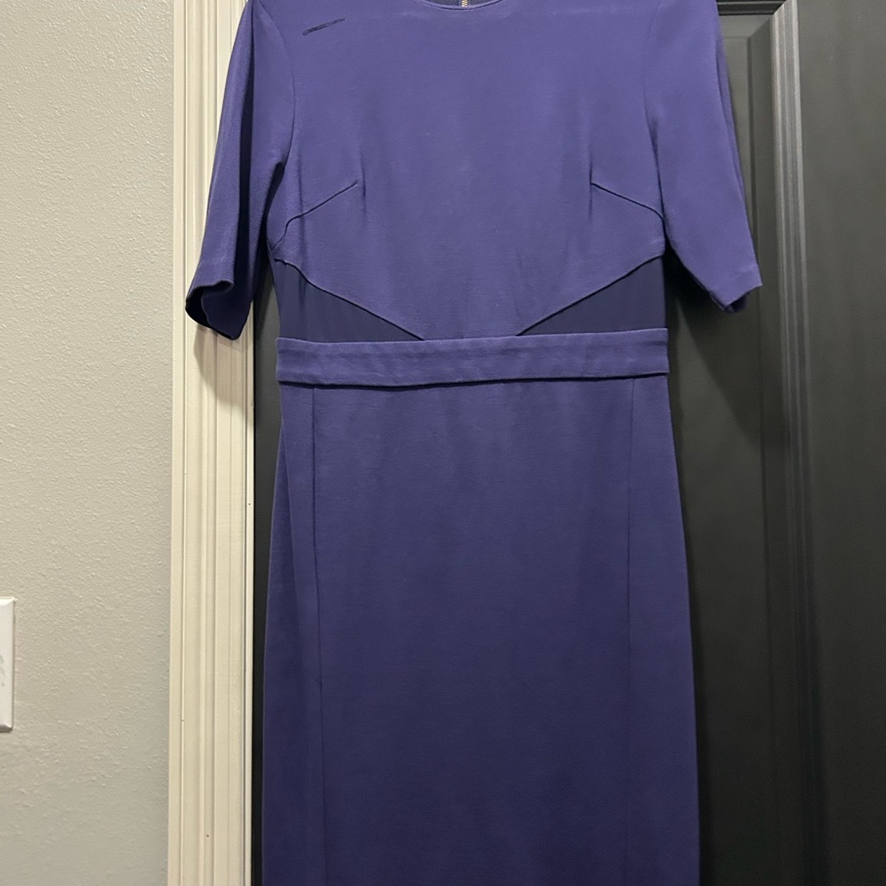 Purple Long Sleeve Dress with Elegant Design